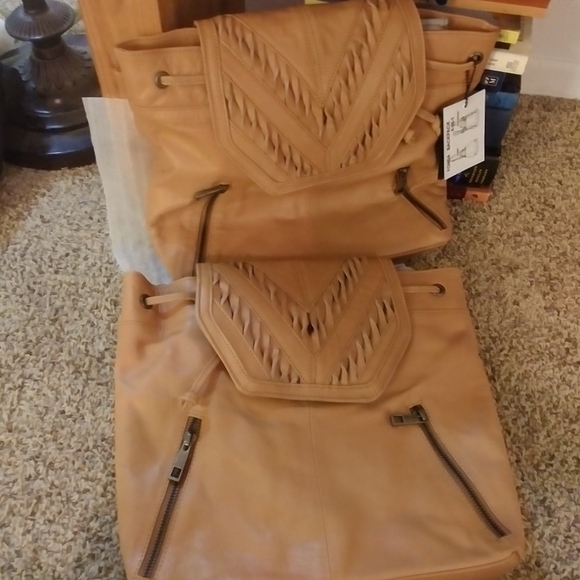 ONE LEFT at this price Boho Leather Backpack - Picture 9 of 16